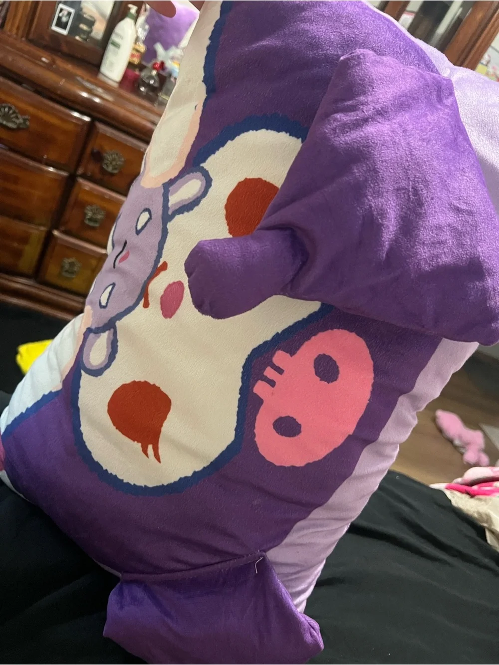Kuromi Purple Plush Pillow